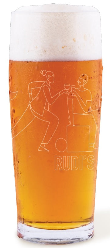 RUDI'S BEER GLASS